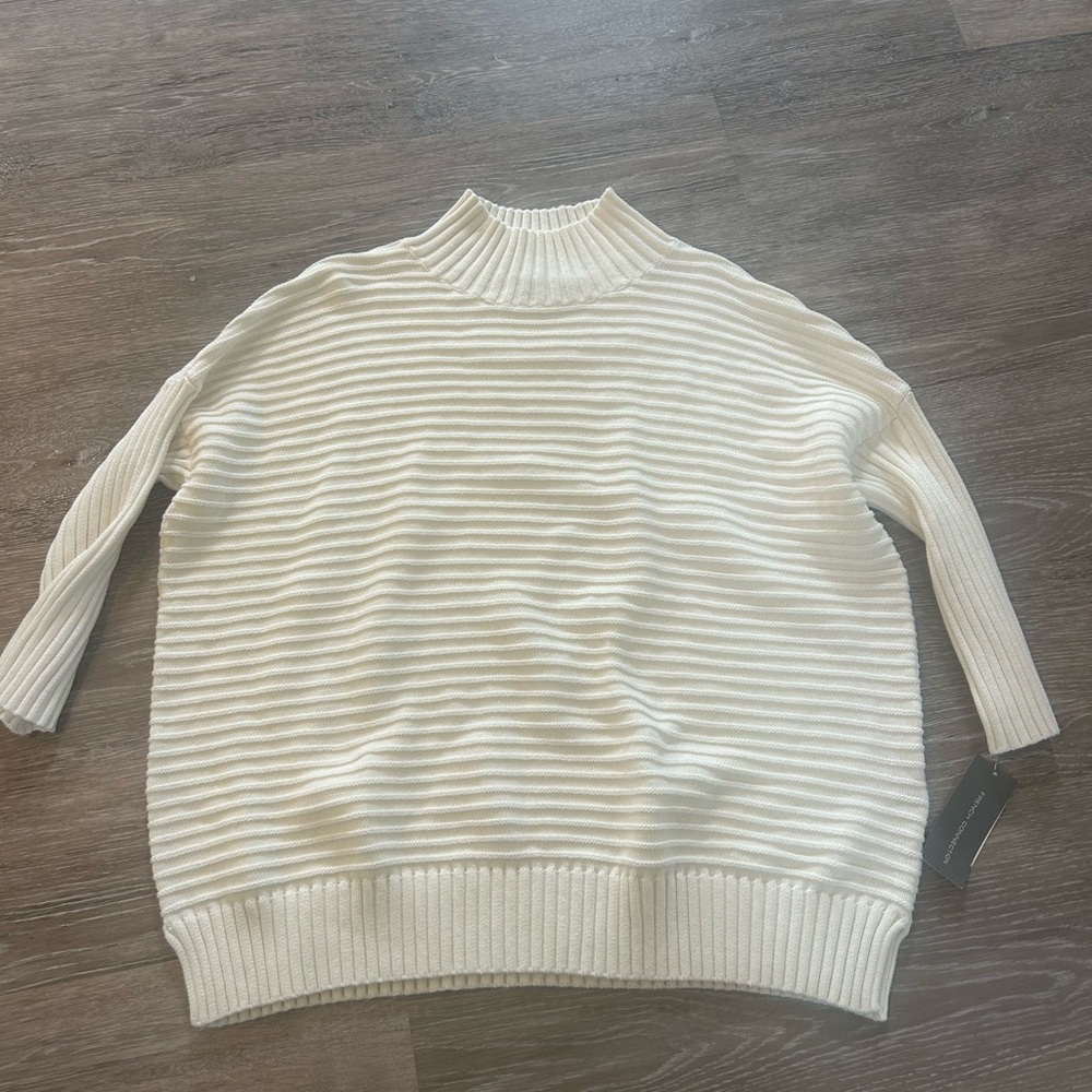 French Connection Cream Knit Women's Sweater